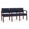 Lesro Lenox 3 Seat Tandem Seating W/ Arms, 65 in W 26 in L 31.5 in H LW3103 - alternate 1